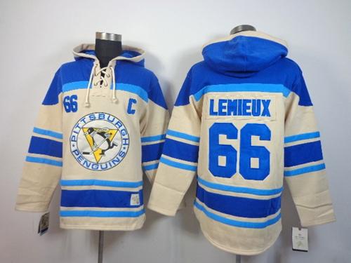 Mario Lemieux Pittsburgh Penguins cream jersey