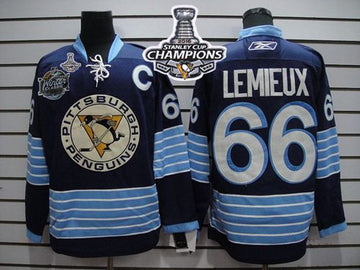 Mario Lemieux Pittsburgh Penguins blue Winter Classic jersey