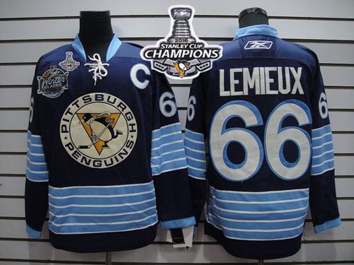 Mario Lemieux Pittsburgh Penguins blue Winter Classic jersey