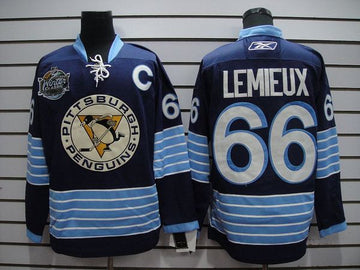 Mario Lemieux Pittsburgh Penguins blue Winter Classic jersey