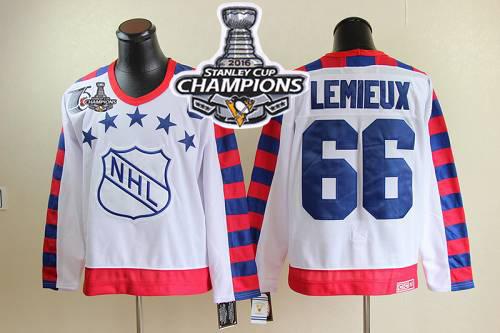 Mario Lemieux Pittsburgh Penguins white Throwback jersey