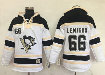 Mario Lemieux Pittsburgh Penguins white jersey