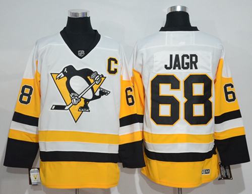Jaromir Jagr Pittsburgh Penguins white Away jersey