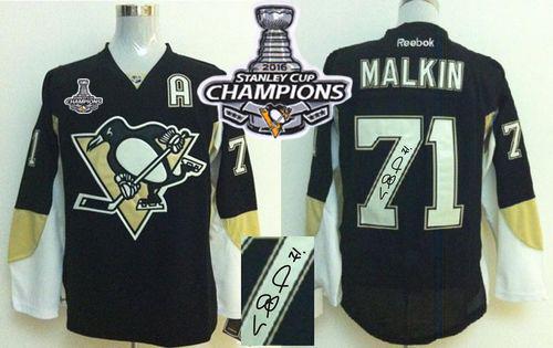Evgeni Malkin Pittsburgh Penguins black jersey