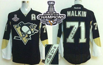 Evgeni Malkin Pittsburgh Penguins black jersey