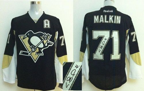Evgeni Malkin Pittsburgh Penguins black jersey