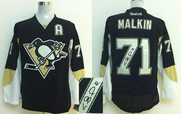 Evgeni Malkin Pittsburgh Penguins black jersey