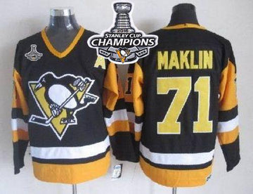 Evgeni Malkin Pittsburgh Penguins black Throwback jersey