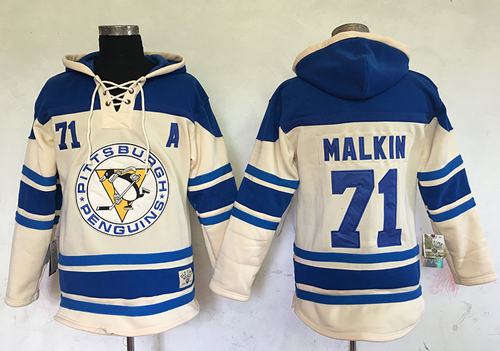 Evgeni Malkin Pittsburgh Penguins cream jersey