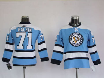 Evgeni Malkin Pittsburgh Penguins blue jersey