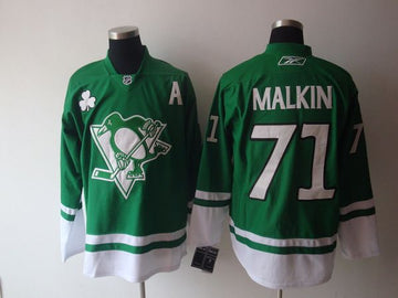 Evgeni Malkin Pittsburgh Penguins green jersey