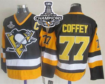 Paul Coffey Pittsburgh Penguins black Throwback jersey