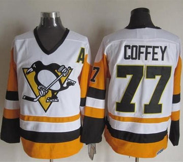 Paul Coffey Pittsburgh Penguins white-black Throwback jersey