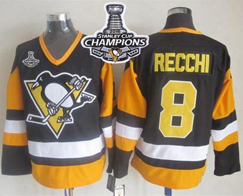 Mark Recchi Pittsburgh Penguins black Throwback jersey