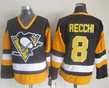 Mark Recchi Pittsburgh Penguins black Throwback jersey