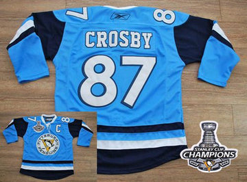 Sidney Crosby Baby Pittsburgh Penguins blue Winter Classic jersey