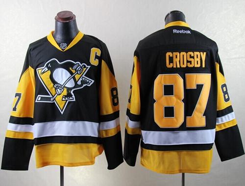 Sidney Crosby Pittsburgh Penguins black Alternate jersey