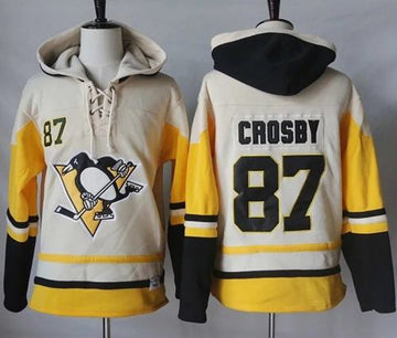 Sidney Crosby Pittsburgh Penguins cream-gold jersey