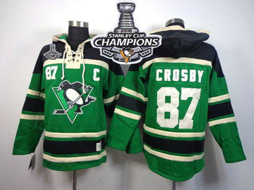 Sidney Crosby Pittsburgh Penguins green jersey