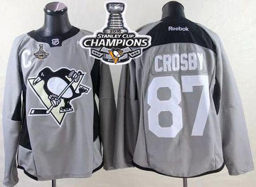 Sidney Crosby Pittsburgh Penguins grey jersey