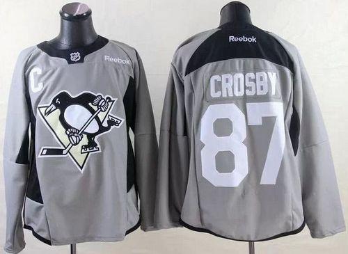 Sidney Crosby Pittsburgh Penguins grey jersey