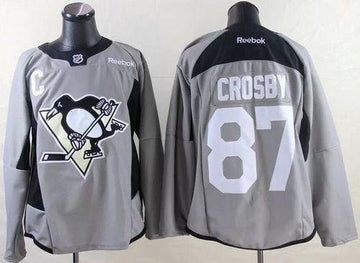 Sidney Crosby Pittsburgh Penguins grey jersey