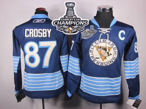 Sidney Crosby Women Pittsburgh Penguins blue Winter Classic jersey