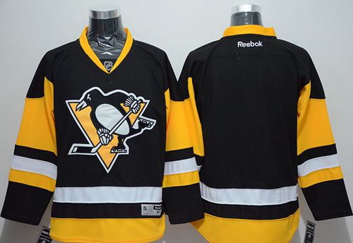 Custom Pittsburgh Penguins black Alternate jersey