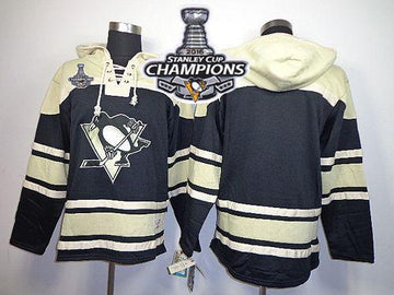 Custom Pittsburgh Penguins black jersey