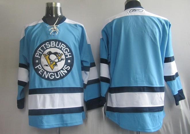 Custom Pittsburgh Penguins blue jersey