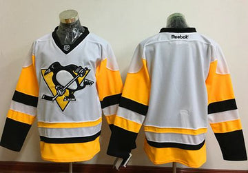 Custom Pittsburgh Penguins white Away jersey