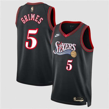 Quentin Grimes Philadelphia 76ers black Classic jersey