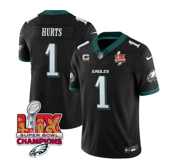 Jalen Hurts Philadelphia Eagles black jersey