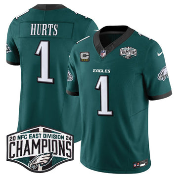 Jalen Hurts Philadelphia Eagles green jersey