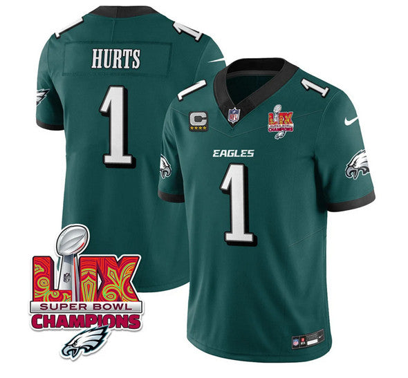 Jalen Hurts Philadelphia Eagles green jersey