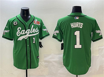 Jalen Hurts Philadelphia Eagles green jersey