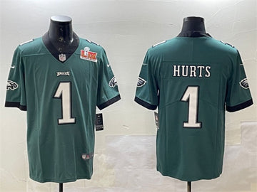 Jalen Hurts Philadelphia Eagles green jersey