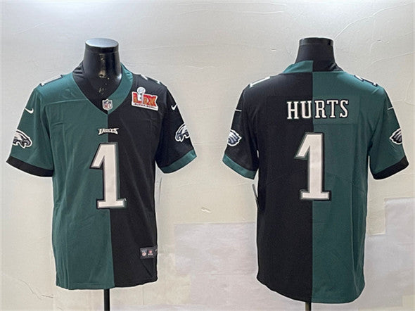 Jalen Hurts Philadelphia Eagles green Split jersey