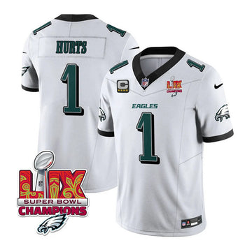 Jalen Hurts Philadelphia Eagles white jersey