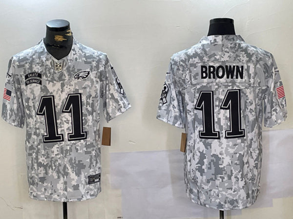 A J Philadelphia Eagles brown Salute To Service jersey