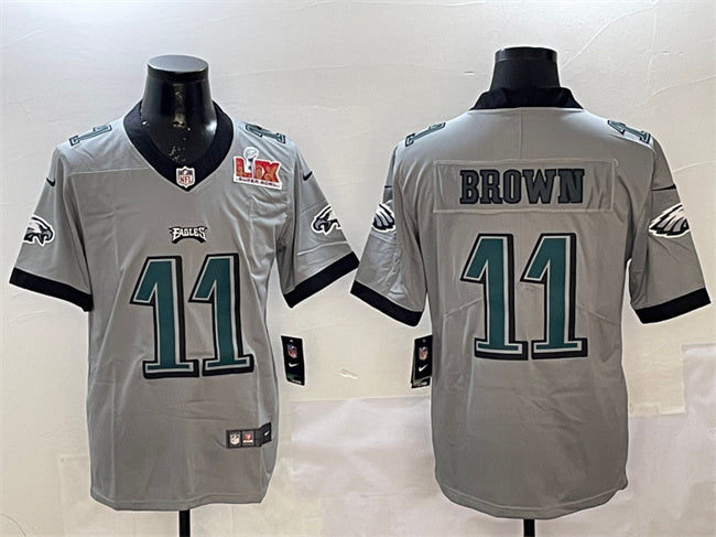 A J Philadelphia Eagles brown jersey