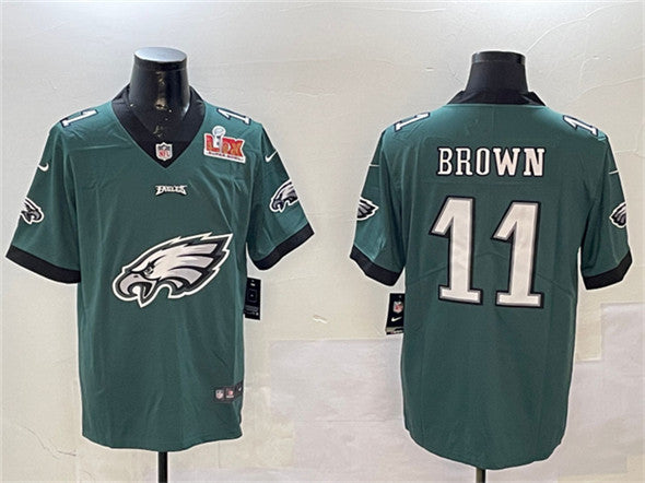A J Philadelphia Eagles brown jersey