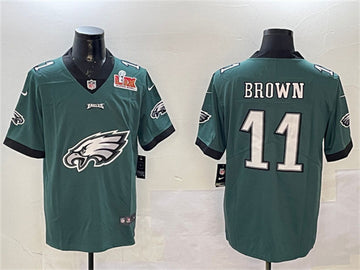 A J Philadelphia Eagles brown jersey