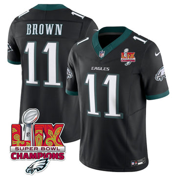 AJ Brown Philadelphia Eagles black jersey