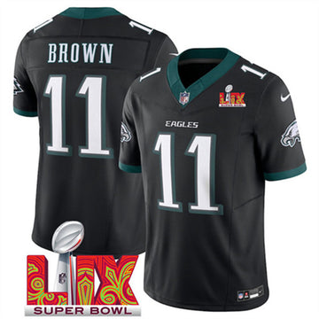 AJ Brown Philadelphia Eagles black jersey