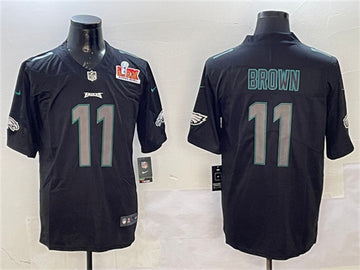 AJ Brown Philadelphia Eagles black jersey
