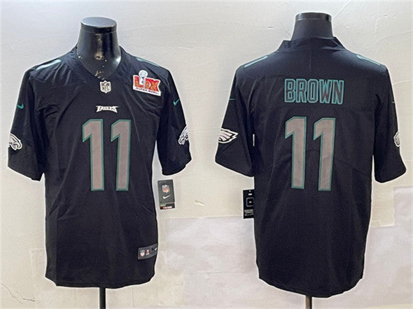 AJ Brown Philadelphia Eagles black jersey