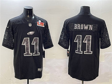 AJ Brown Philadelphia Eagles black jersey