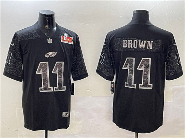 AJ Brown Philadelphia Eagles black jersey