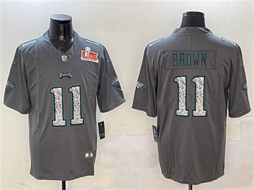 AJ Brown Philadelphia Eagles gray Fashion jersey